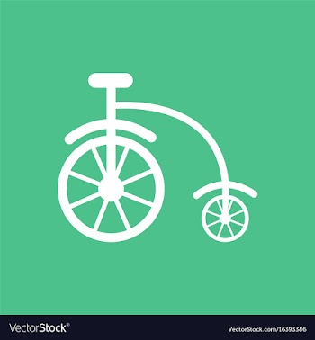 Antique highwheel bike 1885 vector image
