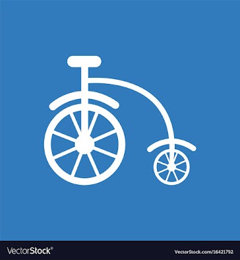 Antique highwheel bike 1885 vector image
