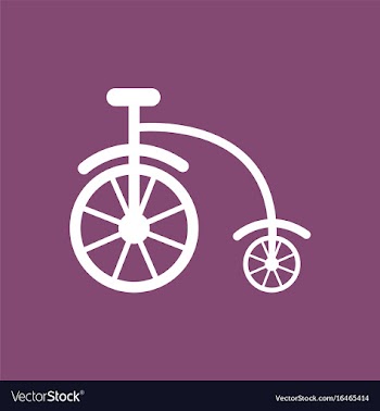 Antique highwheel bike 1885 vector image