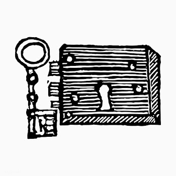 Antique key and lock | Free stock vector - 573363