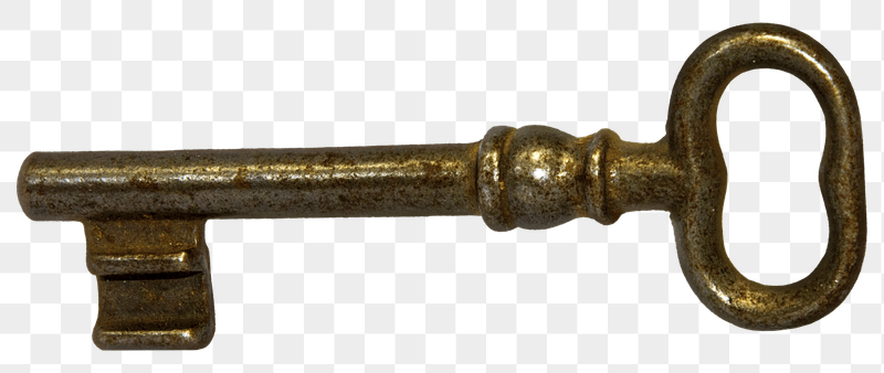 Antique key png sticker, transparent | Free PNG - rawpixel