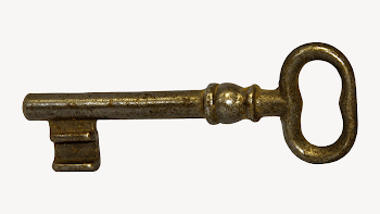 Antique key sticker, object image | Free PSD - rawpixel