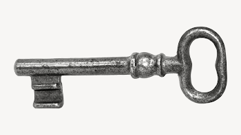 Antique key sticker, object image | Free PSD - rawpixel