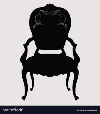 Antique louis style chair vector image