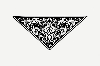 Antique ornamental clipart, black and | Free PSD Illustration - rawpixel