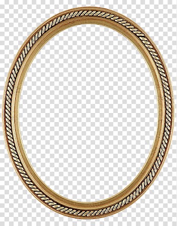 Antique Oval Frames s, oval brown frame transparent background PNG clipart