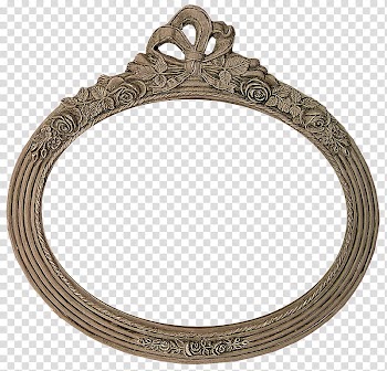 Antique Oval Frames s, oval gray frame transparent background PNG clipart