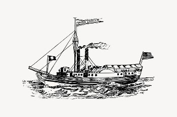 Antique ship drawing, voyage illustration | Free Vector Illustration - rawpixel