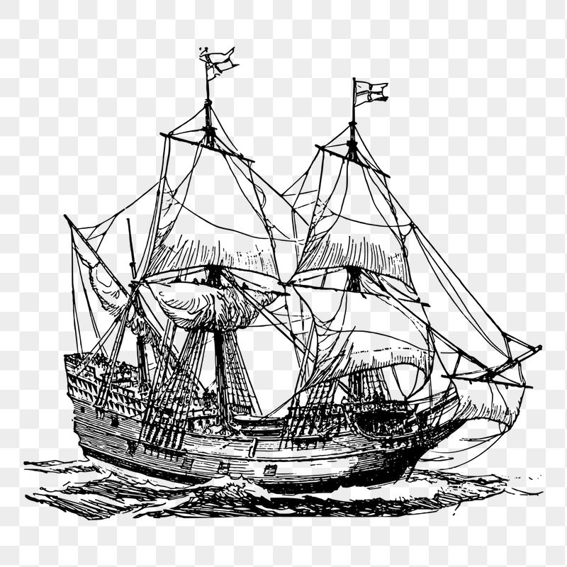 Antique ship png sticker voyage | Free PNG - rawpixel