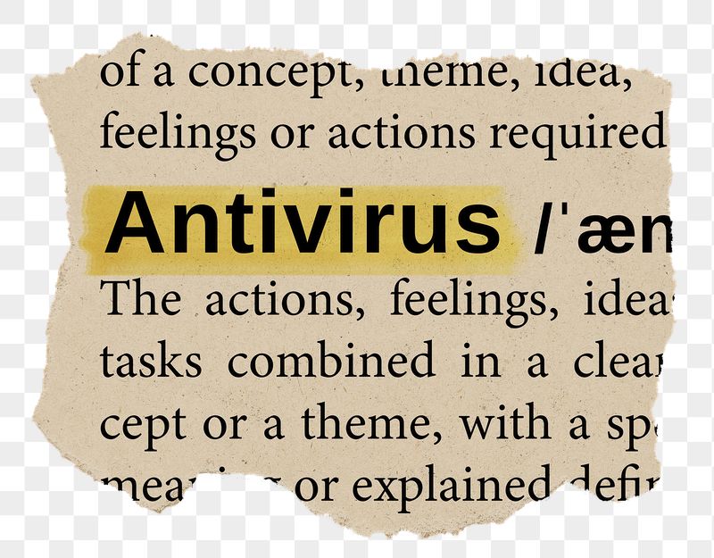Antivirus png word sticker, torn | Free PNG - rawpixel