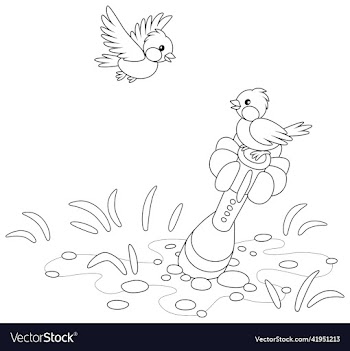 antiwar symbol with a mine and small birds