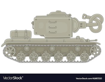 antiwar symbol with an old tank