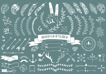 Antler arrow artwork | Free stock vector - 1958