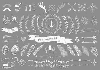 Antler arrow artwork | Free stock vector - 1965