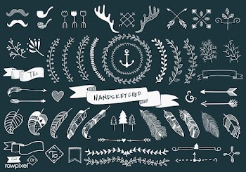 Antler arrow artwork | Free stock vector - 1966