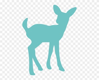 Antlers Fabric - Baby Deer Clip Art