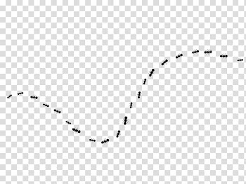 Ants forming line, White Black Pattern, line,dotted line transparent background PNG clipart