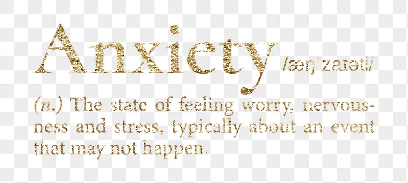Anxiety png dictionary word sticker, | Free PNG - rawpixel