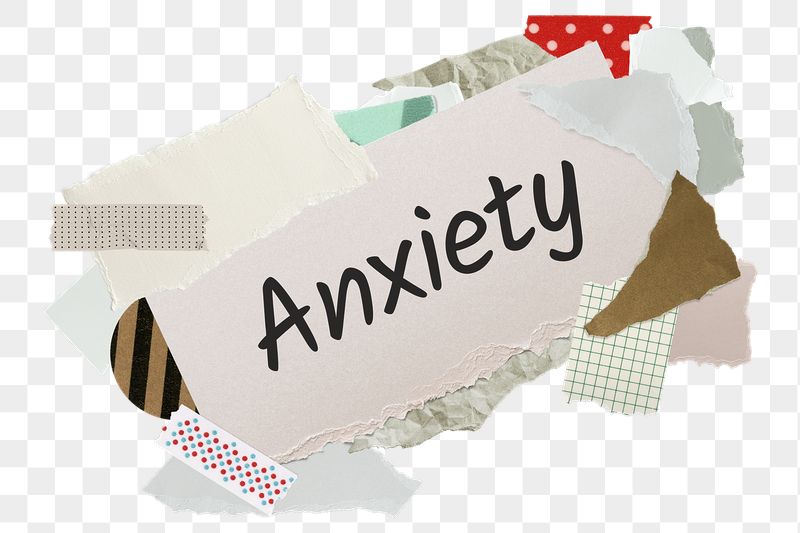 Anxiety png word sticker, aesthetic | Free PNG - rawpixel