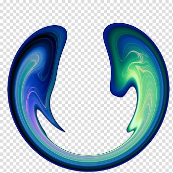 Aoi, green and blue abstract transparent background PNG clipart