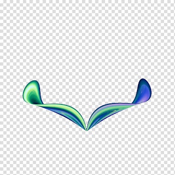Aoi, green and blue frame art transparent background PNG clipart