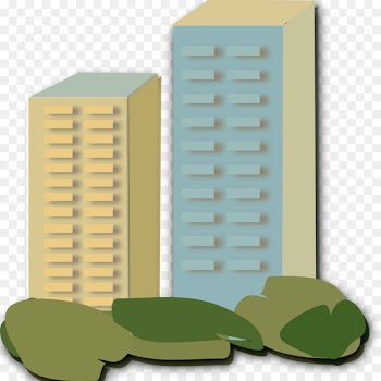 Apartment, House, Building, Green, Skyscraper PNG