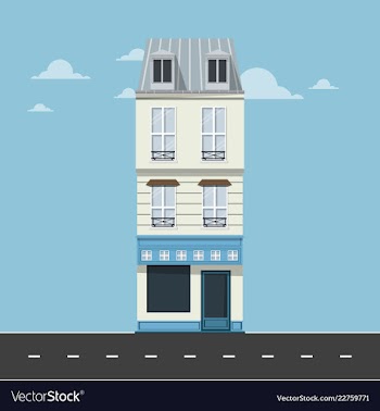 Apartment - minimal building vector image