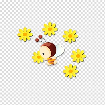 Apidae Animation Honey, Cartoon bee transparent background PNG clipart