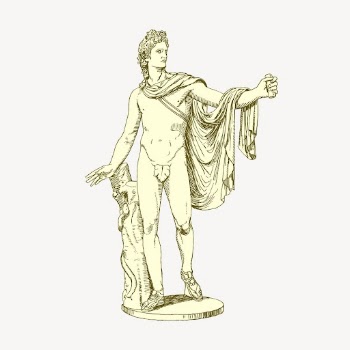 Apollo clipart, vintage Greek God | Free Vector - rawpixel