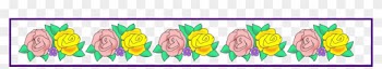 Appealing Flower And Frames Pict For Pink Rose Border - Rose