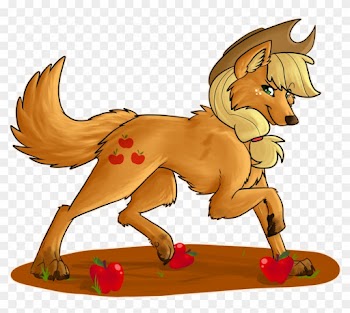 Apple, Applejack, Artist - Mlp Wolf Applejack