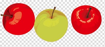 Apple Auglis Euclidean , Cartoon painted apple fruit transparent background PNG clipart