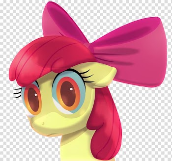Apple Bloom Pony Pollinator, watercolor heart transparent background PNG clipart