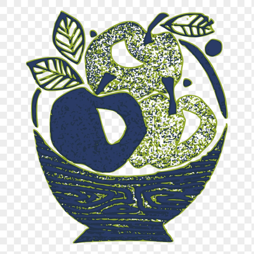 Apple bowl png sticker, fruit | Free PNG - rawpixel