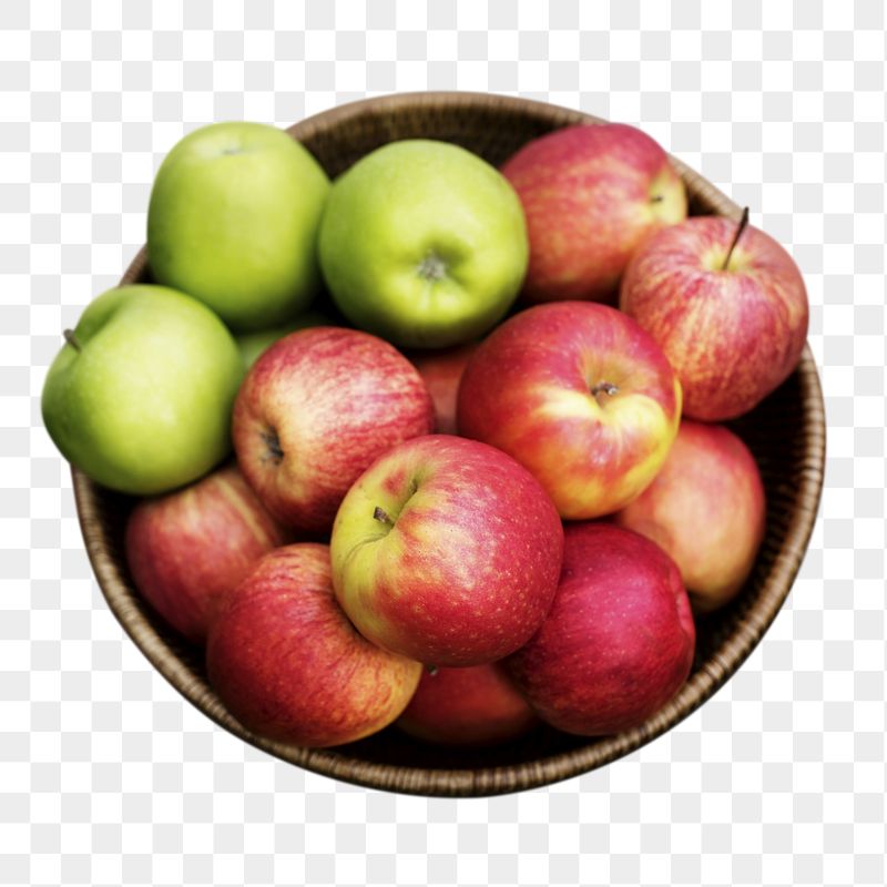 Apple bowl png sticker, fruit | Free PNG - rawpixel