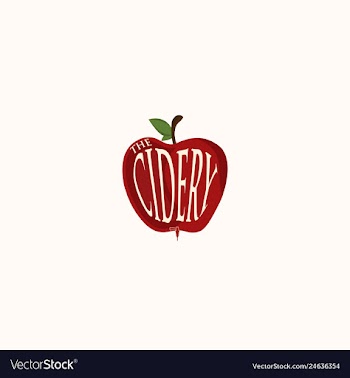 Apple cider drink creative logo design vector image