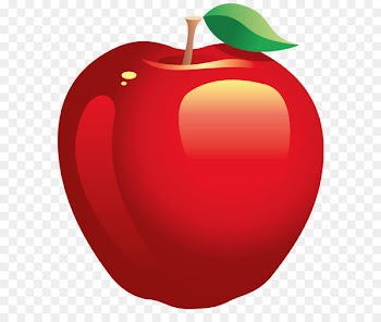 Apple Clip art - Large Painted Red Apple PNG Clipart 