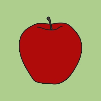 Apple clipart, fruit, colorful cute | Free Vector Illustration - rawpixel