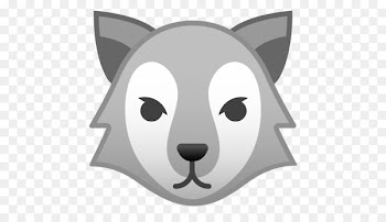 Apple Color Emoji Whiskers Gray wolf Emojipedia - Emoji 