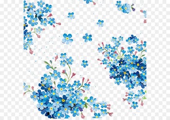 Apple Flower Petal Pedicel - Small hand-painted floral background 