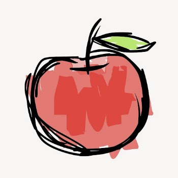 Apple fruit doodle, food illustration | Free Vector - rawpixel
