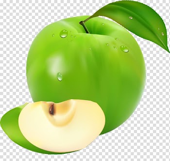 Apple Fruit file formats , Spring fresh green fantasy colorful fresh fruit juicy green apple slices transparent background PNG clipart