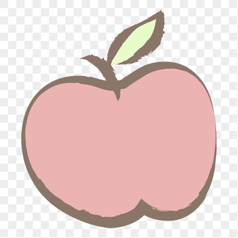 Apple fruit png sticker, pastel | Free PNG Illustration - rawpixel