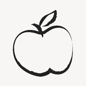 Apple fruit sticker, cute doodle | Free Vector Illustration - rawpixel