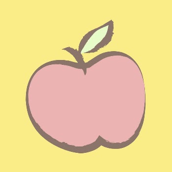 Apple fruit sticker, pastel doodle | Free Vector Illustration - rawpixel