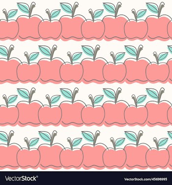 apple fruits seamless pattern background