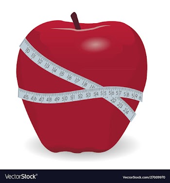 Apple healthy food fitness vector image