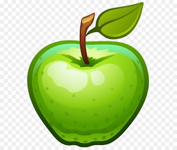 Apple Icon Clip art - Large Painted Green Apple PNG Clipart 