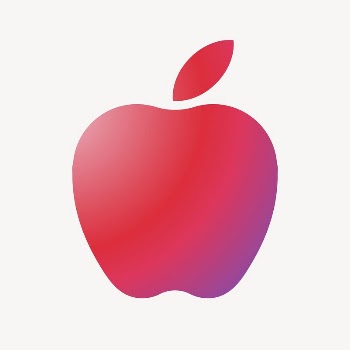 Apple icon, gradient design vector | Free Icons - rawpixel
