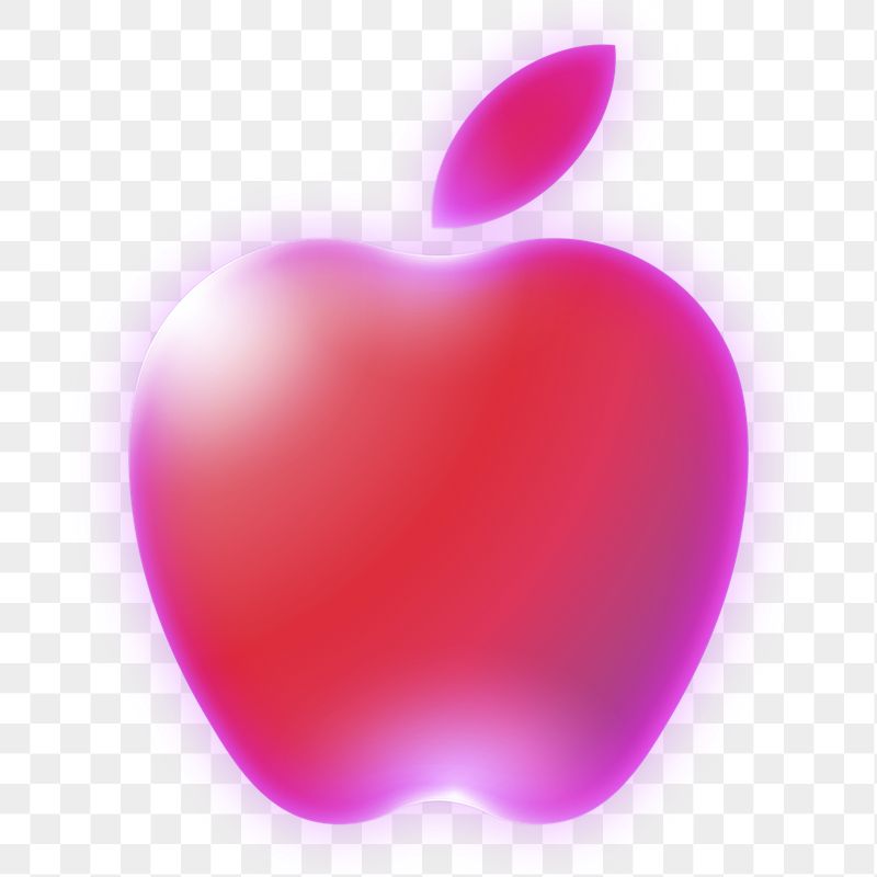 Apple icon png sticker, neon | Free Icons - rawpixel